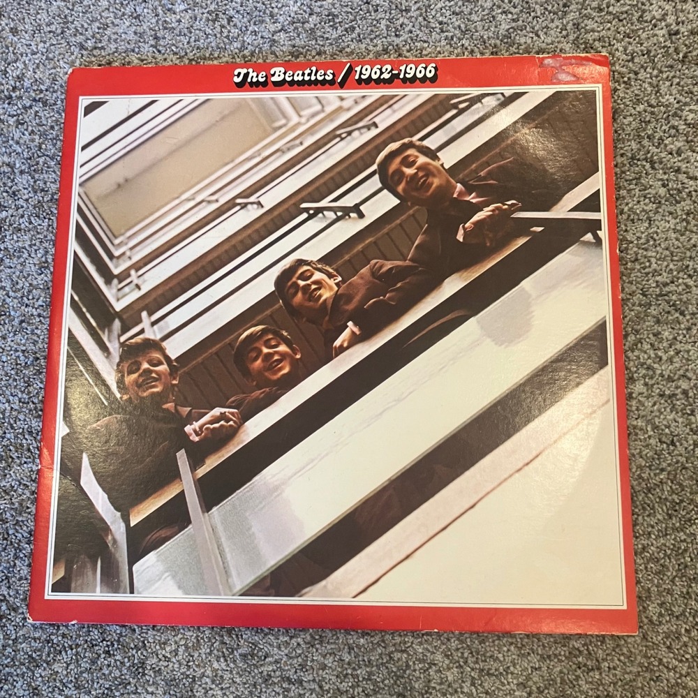The Beatles 1962-1966 Red Album Vintage 1973 Capitol Double Vinyl LP  Not Tested